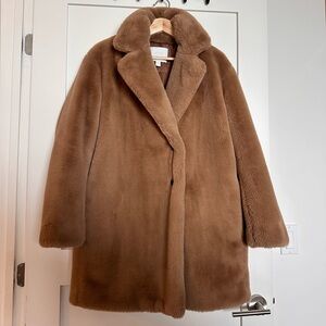Boss Brown Teddy Faux Fur Coat